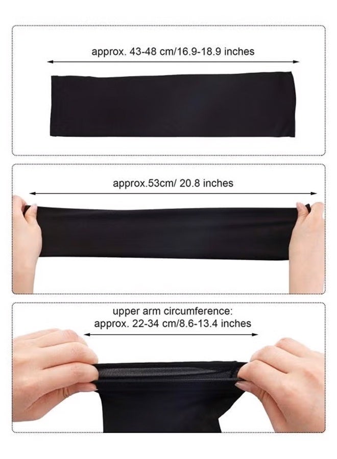 RESONIX 1PC Breathable Full Face Mask, 2PCS of UV Protection Compression Arm Sleeves for Skiing, Motorcycle, Running, Cooling, Lightweight - Image 4